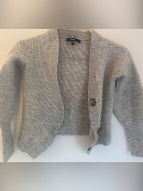 Quince Cozy Light Gray  Cardigan
